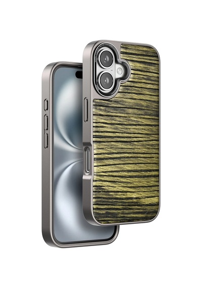 Venco - 743 - İphone 16 Wave Kapak - - Glblseme - Koyu Kahve