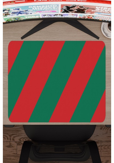 Yeşil Kırmızı 48x40 Xl Taraftar Gaming Oyuncu Mouse Pad Kaymaz Taban Büyük Klavye Fare Altlığı Şerit