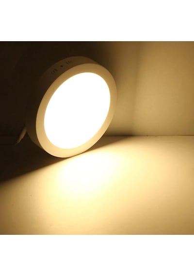 Sıvaüstü Led Yuvarlak Günışığı Tavan Aydınlatma Armatür 24W Beyaz