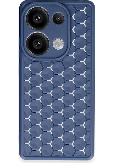 Newface Realme C65 Kılıf Petek Silikon Kapak Semeglbl - 16 - Lacivert
