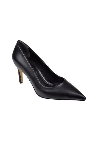 Pullman 8 Cm İnce Topuk Kadın Stiletto Pl-89gv Siyah Cilt