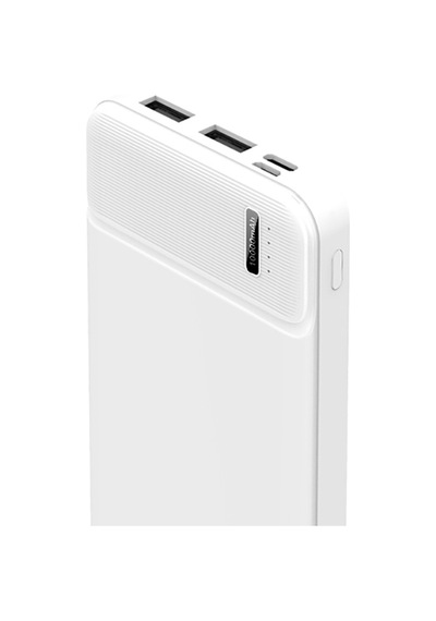 Recci Rpb-n16c Ultra İnce Hızlı Şarj Özellikli Led Işık Göstergeli Wireless Powerbank 10000mah Beyaz Beyaz