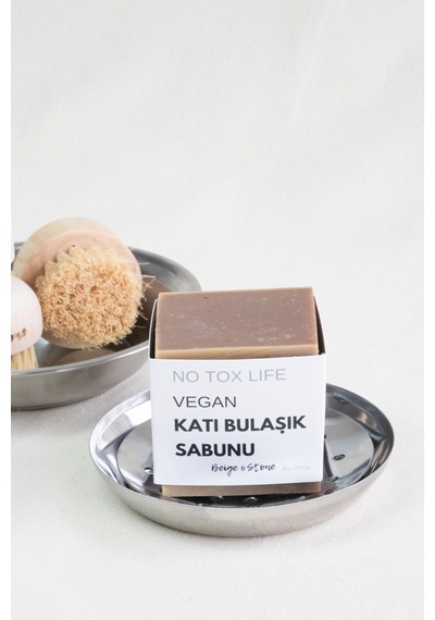 Doğal Mutfak Seti 11,5 Cm Çelik Sabunluk & Sandal Ağacı Yağlı Katı Bulaşık Sabunu 200 Gr - 695922208 Diğer