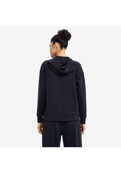 Lescon Siyah Kadın Fermuarlı Kapüşonlu Sweatshirt 26n-2103