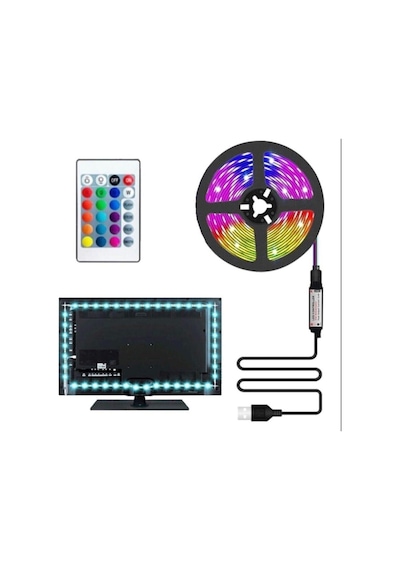 Tv Arkası 3 Mt Usb Rgb Şerit Led Ct-4566 Hsplinm-3609 Standart