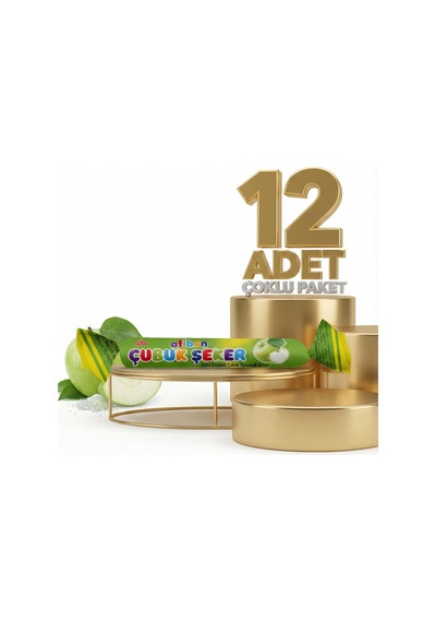 Afia Afibon Elmalı Çubuk Şeker 12x6,7 Gr
