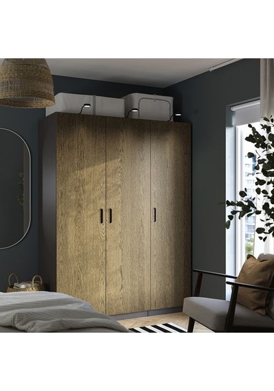 Ikea Tonstad Gardırop Kapağı, Kahverengi Meşe Kaplama, 50x195 Cm, Menteşesiz Ikea Tonstad Gardırop Kapağı, Kahverengi Meşe Kaplama, 50x195 Cm, Menteşesiz