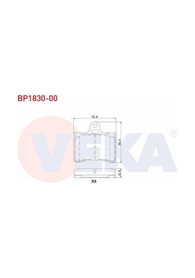 Disk Balata Citroen C5 Iı Arka - Veka
