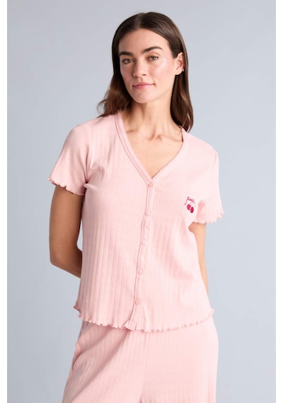 Defacto Regular Fıt Kısa Kollu 2li Takım H3781ax26smpn113 Pembe-pn113