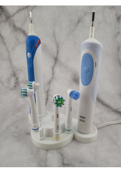 Braun Oralb Şarjlı Diş Fırçası Uyumlu Stand Fırça Başlık Ve Şarj Cihazı Dahil Değildir. Beyaz