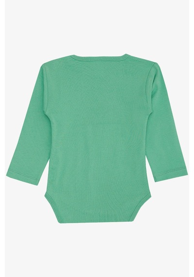 Breeze Erkek Bebek Çıtçıtlı Zıbın Body Şoför Timsahcık Baskılı 9 Ay-3 Yaş, Mint Yeşili Mint Yeşili