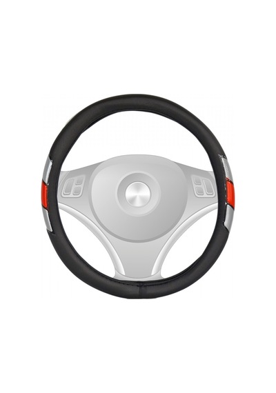 Carub Direksiyon Kılıfı Fosforlu 38 Cm Siyah Sedef-kırmızı Br1841945