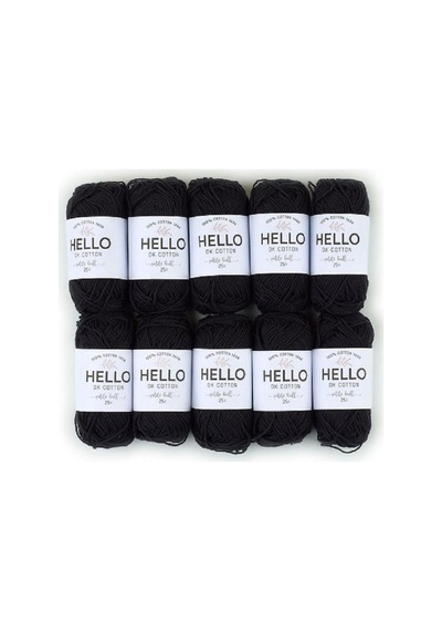 241 Dk 2 Adet 25 Gr. Örgü, Punch Ve Amigurumi İpliği No: 160 Siyah