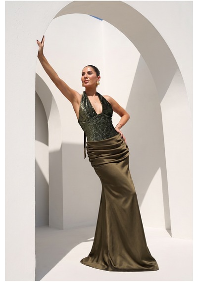 Fashion Cocktail Mermaid Üst Bedeni Payet İşlemeli Romantik Bağcık Korse Saten Büzgülü Drapeli Işıltılı Pullu Göz Kamaştıran Maxi V Yaka Sırt Detaylı Balık Kesim Nikah After Party Gece Abiye Davet Kokteyl Elbisesi Yeşil Fashion Cocktail Mermaid Üst Bedeni Payet İşlemeli Romantik Bağcık Korse Saten Büzgülü Drapeli Işıltılı Pullu Göz Kamaştıran Maxi V Yaka Sırt Detaylı Balık Kesim Nikah After Party Gece Abiye Davet Kokteyl Elbisesi Yeşil