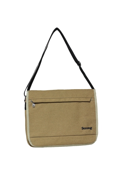Strong Bag Unısex Kanvas Postacı Çantası Askılı Omuz Çantası Okul Çantası Körüklü Çapraz Çanta Pst02 Hardal Sarısı Hardal Sarısı