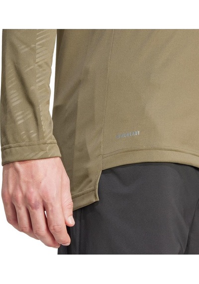 Adidas Mt Half Zi Ls Erkek Sweatshirt Ip4800-yesıl Yeşil