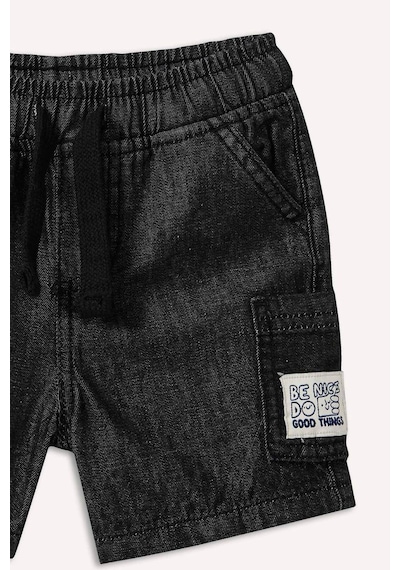 Defacto Beli Lastikli Siyah Jean Şort Erkek Bebek H1262a526smnm55 Gri-nm55