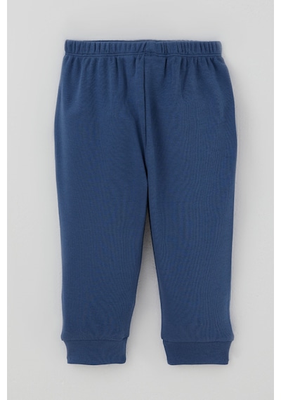Breeze Erkek Bebek Pijama Takımı Ekose Desenli Önden Çıtçıtlı 4 Ay - 1 Yaş , Mavi