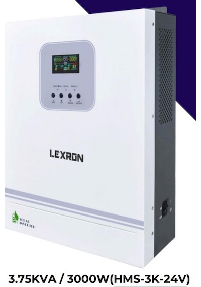 Lexron İnverter 3 Kw 24 Volt 3000 Watt Akıllı Tam Sinüs Mppt