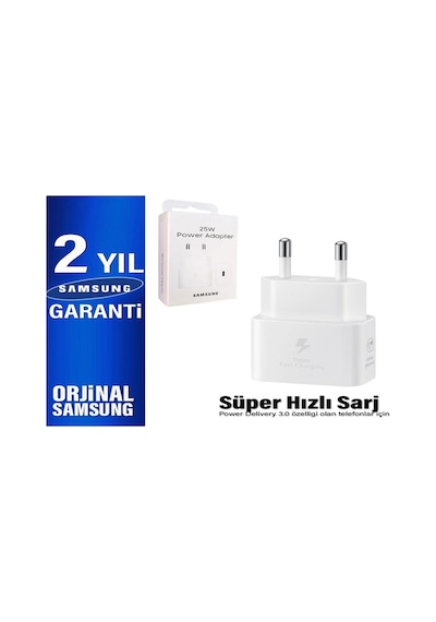 Samsung A52 A54 A72 Reno 4 Lite A5 2020 A9 2020 Op Po Uyumlu Hızlı Şarj Başlığı 25w Type C Beyaz A