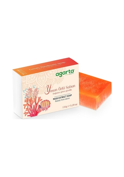Agarta El Yapımı Doğal Sabun 150gr Yosun Özlü 5 Li Set Yosun
