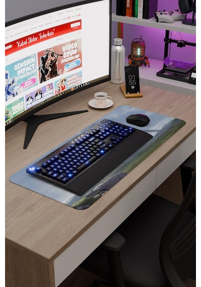 Shadow Of The Colossus Dikişli Kauçuk Oyuncu Mousepad V2 - 70x30 Xl Gaming Mouse Pad