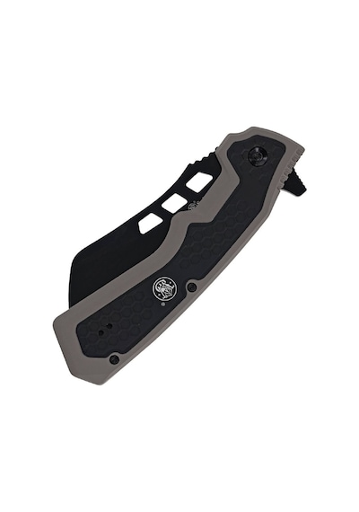 Smith & Wesson Assist Open Extract & Evasion Siyah Linerlock Katlanır Kamp Çakı Siyah/gri Saplı 1205012 Siyah