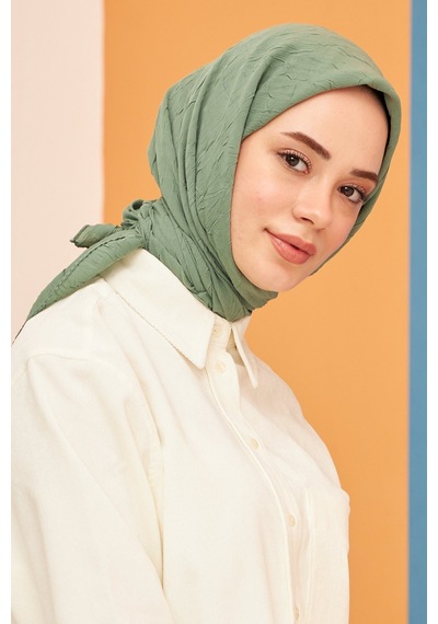 Bambu Kraş Eşarp Tesettür Giyim, Hafif, Rahat, Şık, Yüksek Kalite, Hijab, Scarf, Shawl Yeşil