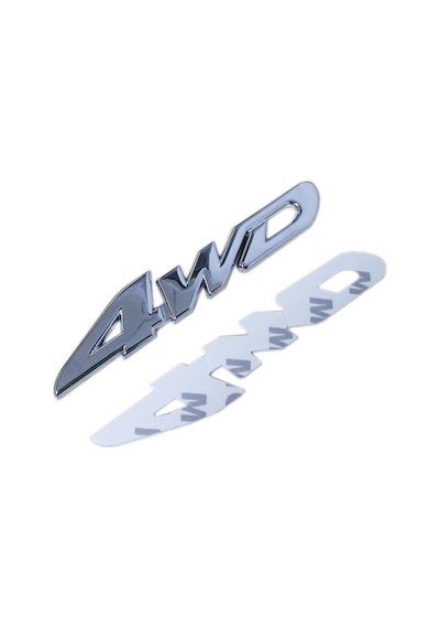 Araba Styling 3d Krom Metal Etiket 4wd Amblem Rozet Çıkartması Suv Arka Bagaj Off-road Toyota Highlander Rav4 Tiguan Ho