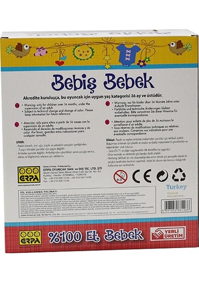 Mey İthalat Türkçe Konuşan Altını Islatan Bebiş Et Bebek