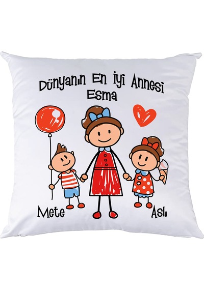 Anneler Günü Hediyesi Isimli Yastık