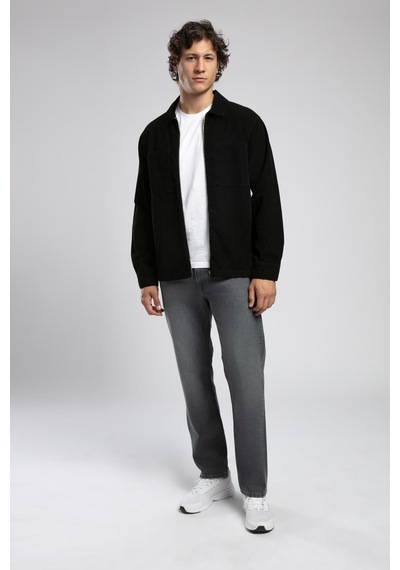Lee Cooper Ander Erkek %100 Pamuk Dokuma Ceket Siyah-20387 Siyah