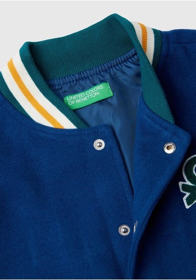 United Colors Of Benetton Benetton Erkek Çocuk Saks Mavi Düğmeli Göğsü Ve Arkası İşlemeli Bomber Ceket Lacivert United Colors Of Benetton Benetton Erkek Çocuk Saks Mavi Düğmeli Göğsü Ve Arkası İşlemeli Bomber Ceket Lacivert