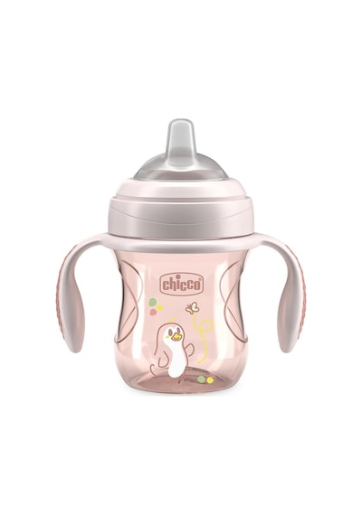 Chicco Yumuşak Uçlu Geçiş Bardağı 4 Ay+ - Pembe