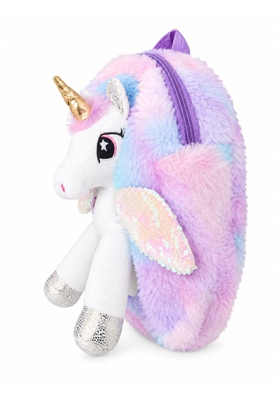 Unicorn Peluş Çocuk Çantası Mor - Pembe