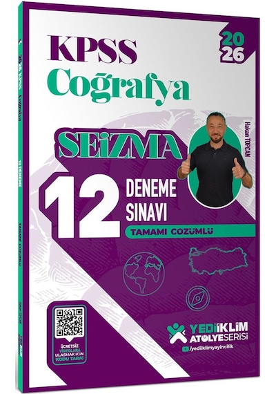 Yediiklim 2026 Kpss Atölye Serisi Coğrafya Seizma Tamamı Çözümlü 12 Deneme Sınavı