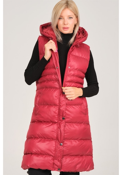 Dewberry Bayan Yelek Z6757 Bordo