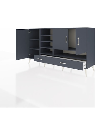 Hyperion Konsol 8 Raflı 2 Çekmeceli 3 Kapaklı 176x44x99 Antrasit- Antrasit-antrasit Hyperion Konsol 8 Raflı 2 Çekmeceli 3 Kapaklı 176x44x99 Antrasit- Antrasit-antrasit