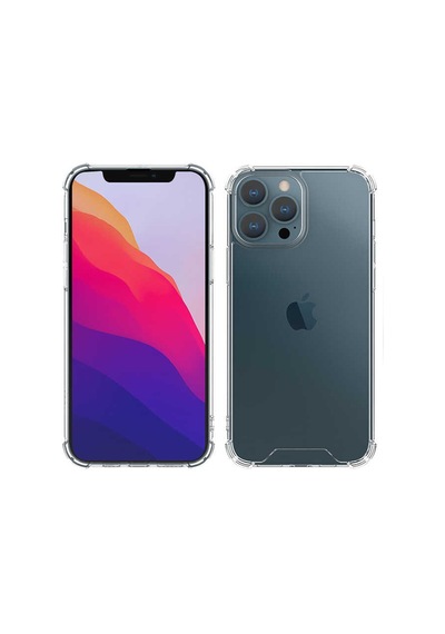 Zore İphone 13 Pro Max Uyumlu Nvth Kamera Korumalı Nitro Anti Shock Silikon-renksiz