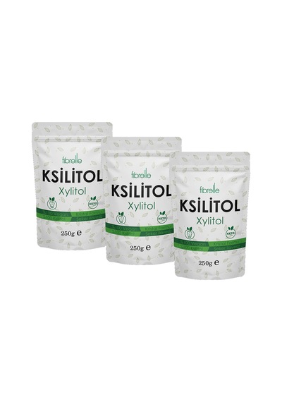 Fibrelle Ksilitol 250 g 3 Paket Keto / Ketojenik / Vegan
