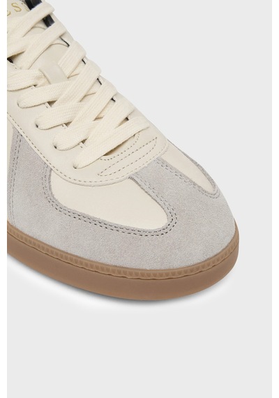 Guess Dravos Logolu Süet Detaylı Sneaker Ayakkabı Fmfdraell12 Erkek Ayakkabı Fmfdra Ell12 Whıbe Beyaz-bej