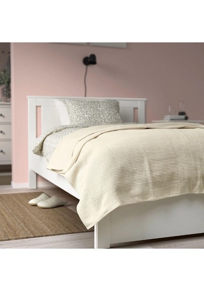 Ikea Indıra Polar Koltuk Örtüsü Çift Kişilik 230 X 250 Cm Krem