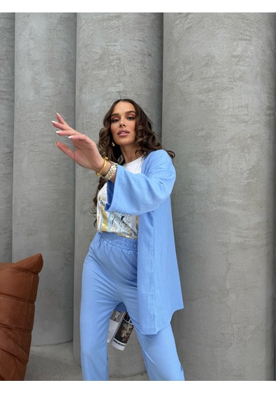 Mavi Kimono Takım Mavi