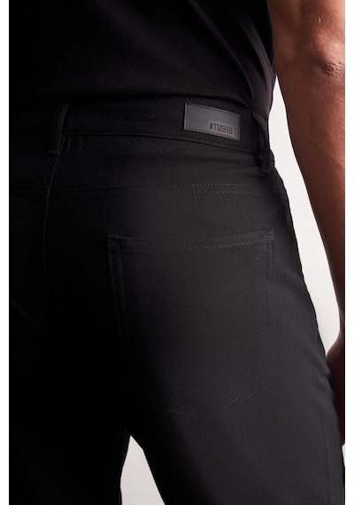 İmza Siyah 5 Cep Düz Paça Esnek Slim Fit Casual Pantolon 1003255157 Siyah
