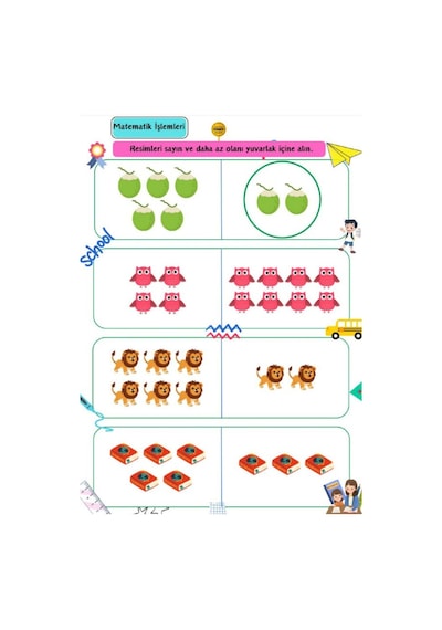 Okul Öncesi Matematik Yaz-sil Kitabı