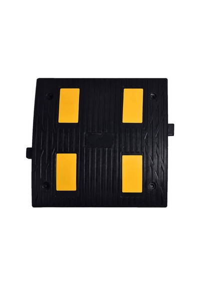 Reflektifli Kauçuk Hız Kesici 4 Bantlı. Yol Kasisi 50 x 50 x 4.5