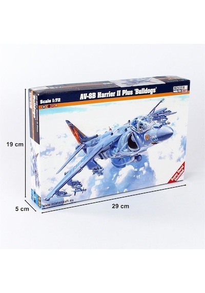 Mistercraft D053 1/72 Av-8b Harrier Iı Plus Bulldogs Savaş Uçağı Plastik Model Kiti-51320