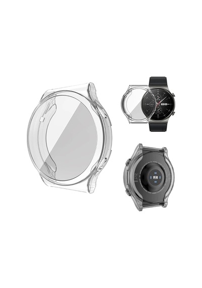 Huawei Watch Gt 3 Gard 360 Kapatan 46 Mm Ekran Koruyucu Silikon Siyah Çok Renkli
