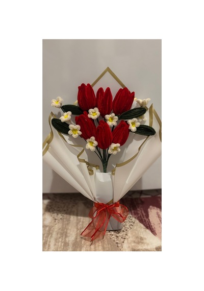 Kırmızı Lale Buket Kırmızı - 871176423 Kırmızı