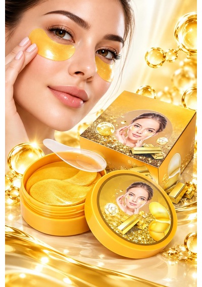 3b Trend Rose 24k Gold 60'lı Göz Altı Maskesi Aydınlık, Nemli Ve Pürüzsüz Göz Çevresi Görünümü